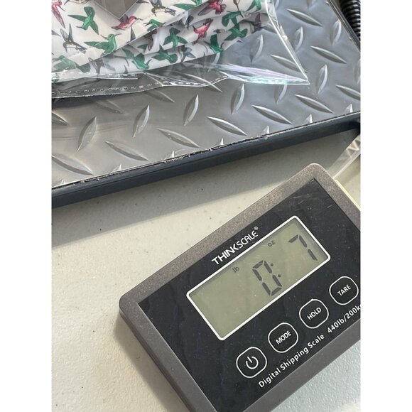 Seabreeze Hummingbird Print Long Sleeve Polo Shirt Size Med Athleisure White NEW - Picture 7 of 7